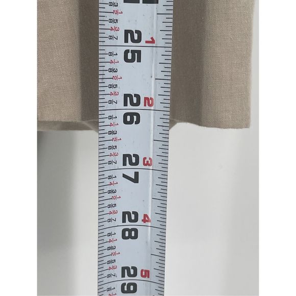 Calvin Klein Blazer Men Large 44R Beige Tan Linen Blend 2 Button Sport Coat - Picture 5 of 11